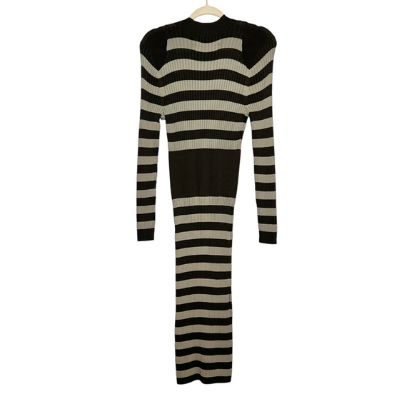 GABRIELLE UNION Striped Knit Sweater Midi Dress. Size Medium - Picture 3 of 6